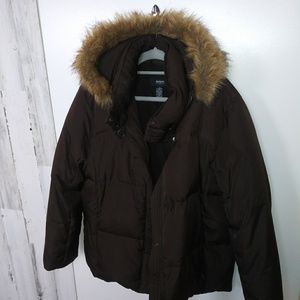 Alfani Outerwear Brown Down Jacket